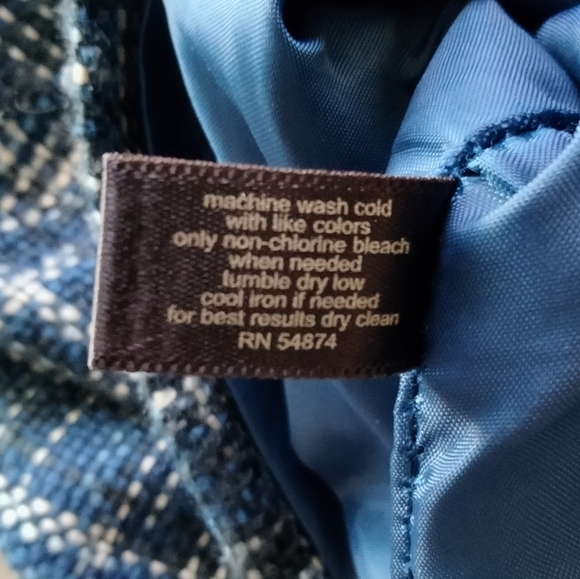 The Limited Black & Blue Tweed Mini Skirt Sz 4 - Picture 7 of 7